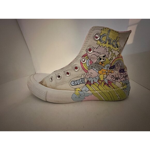 Converse Chuck Womens All Star High Top Sneakers Womans 8 Notebook 2021 White  C - Picture 11 of 11